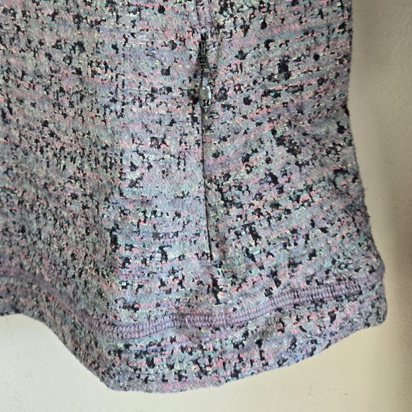 Lululemon Runderful Long SleeveNeon Tweed Jacquard Battleship Electric Coral - Picture 6 of 9